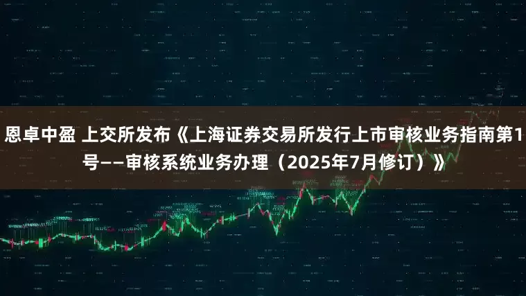 恩卓中盈 上交所发布《上海证券交易所发行上市审核业务指南第1号——审核系统业务办理（2025年7月修订）》