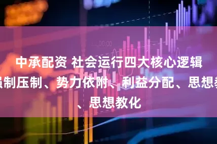中承配资 社会运行四大核心逻辑：强制压制、势力依附、利益分配、思想教化